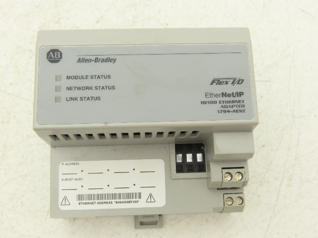 Allen Bradley 1794-AENT Ethernet Adapter Series B Flex I/O EtherNet/IP 10/100
