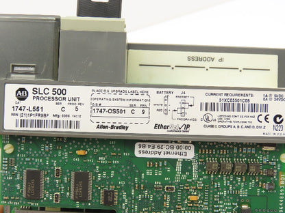 Allen Bradley 1747-L551 SLC 500 SLC 5/05 CPU Processor Controller Ser C Rev 5