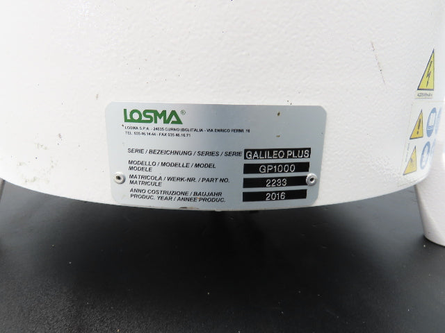 Losma GP1000 Galileo Plus Oil Mist Catch Collector Filter 1.27kw 3Ph 1550m3/h
