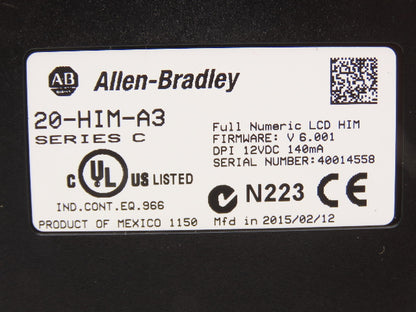 Allen Bradley 20AD2P1A3AYNNNC0 PowerFlex 70 Variable AC Drive VFD 1Hp 480V 3PH