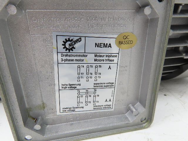 Nord SK 272 VL-90L/4 CUS Inline Gearmotor 6.34 Ratio 262 RPM 2Hp 230/460V 3PH