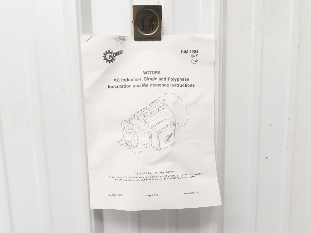 Nord SK 272 VL-90L/4 CUS Inline Gearmotor 6.34 Ratio 262 RPM 2Hp 230/460V 3PH