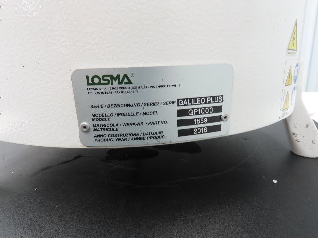 Losma GP1000 Galileo Plus Oil Mist Catch Collector Filter 1.27kw 3Ph 1550m3/h
