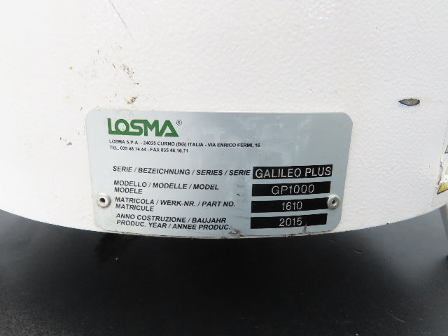Losma Galileo Plus Oil Mist Catch Collector Filter G-Clipper 1.27kw 3Ph 1550m3/h