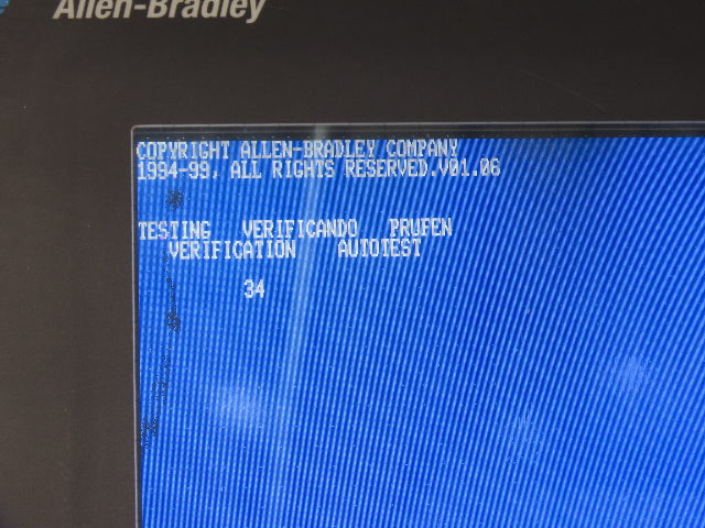 Allen Bradley 2711-T10C20 Panel View 1000 Ser D FRN 4.20 Touch Screen 10" REV B