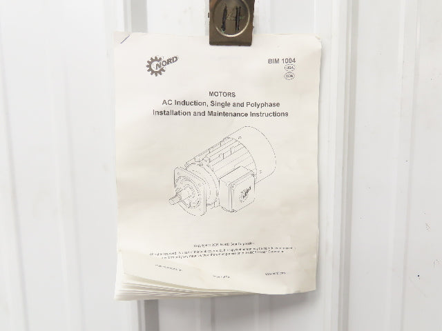 Nord SK 272 VL-71L/4 CUS Inline Gearmotor 6.74 Ratio 255 RPM .5Hp 230/460V 3PH