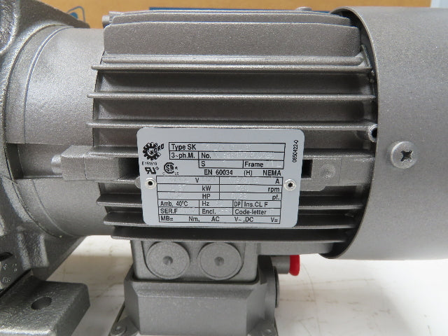 Nord SK 272 VL-71L/4 CUS Inline Gearmotor 6.74 Ratio 255 RPM .5Hp 230/460V 3PH