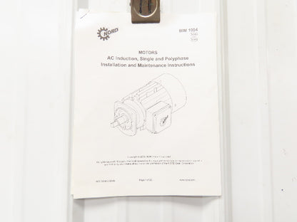 Nord SK 272 VL-80 S/4 CUS Inline Gearmotor 6.74 Ratio 254 RPM .75Hp 230/460V 3PH