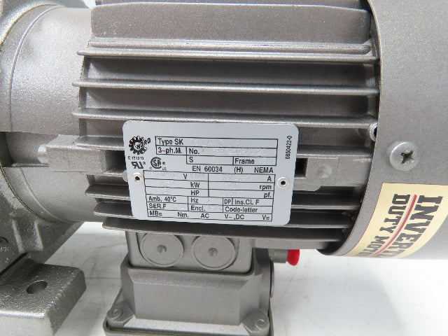Nord SK 272 VL-71L/4 CUS Inline Gearmotor 5.63 Ratio 305 RPM .5Hp 230/460V 3PH