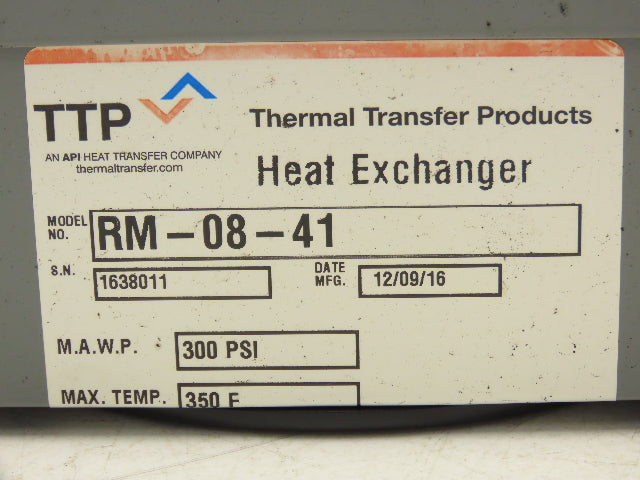 Thermal Transfer RM-08-41 Heat Exchanger Hydraulic Oil Air Cooler Radiator 8x8"