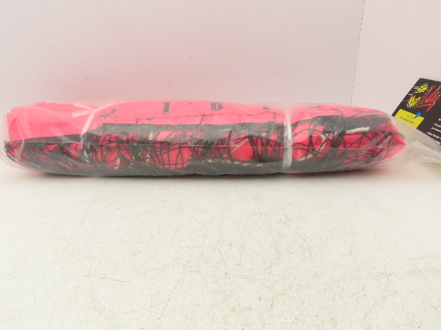 IDIG High Visibility Volleyball Net Hot Pink 32' x 3' Rope Top Net Regulation