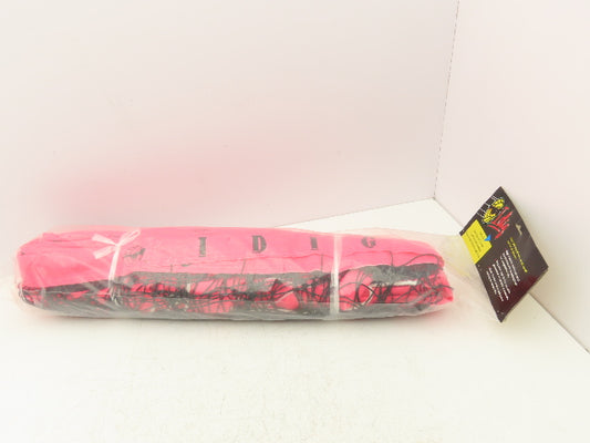 IDIG High Visibility Volleyball Net Hot Pink 32' x 3' Rope Top Net Regulation