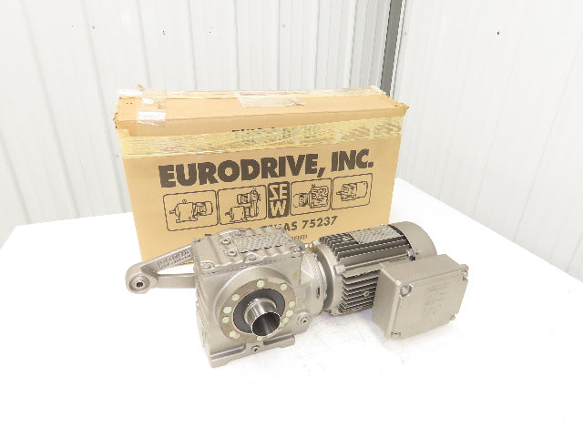 Sew Eurodrive ST57TDT80K4 Gearmotor 7.28 Ratio 234RPM .75Hp 230/460 Hollow Shaft