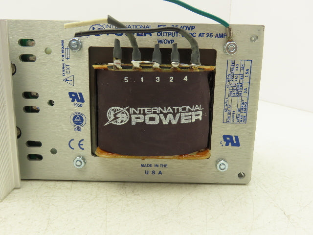 International Power IF5-25/OVP Power Supply 120/240 VAC Output 5VDC @25 AMP