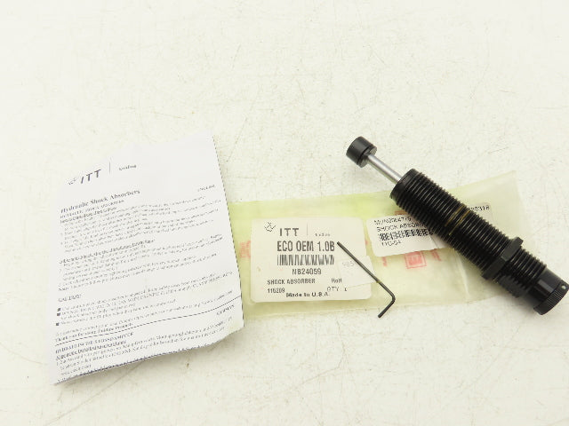 Enidine ECO OEM 1.0B Adjustable Hydraulic Shock 0.75" Bore 1" Stroke 1"-12 UNF