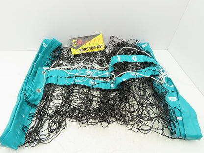 IDIG High Visibility Volleyball Net Green Aqua 32' x 3' Rope Top Net Regulation