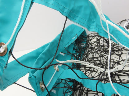 IDIG High Visibility Volleyball Net Green Aqua 32' x 3' Rope Top Net Regulation