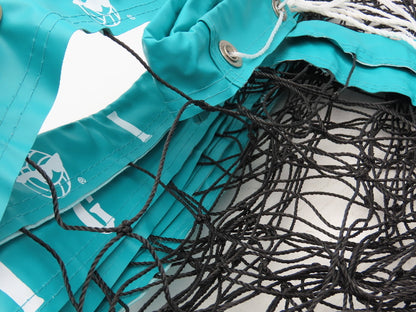 IDIG High Visibility Volleyball Net Green Aqua 32' x 3' Rope Top Net Regulation