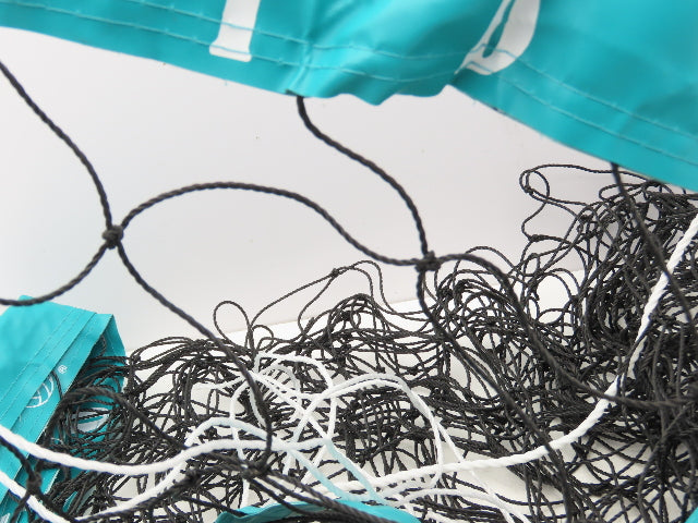 IDIG High Visibility Volleyball Net Green Aqua 32' x 3' Rope Top Net Regulation