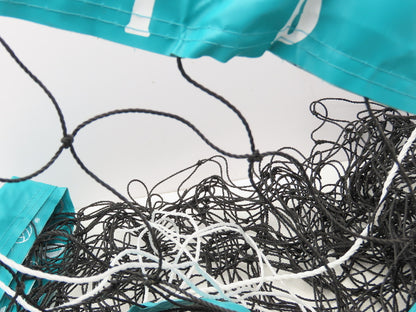 IDIG High Visibility Volleyball Net Green Aqua 32' x 3' Rope Top Net Regulation