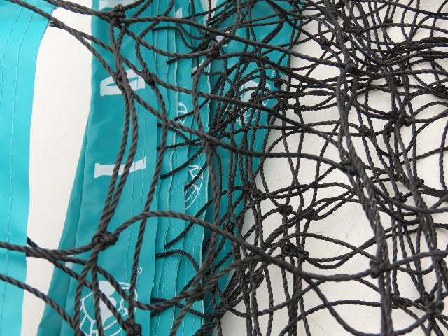 IDIG High Visibility Volleyball Net Green Aqua 32' x 3' Rope Top Net Regulation