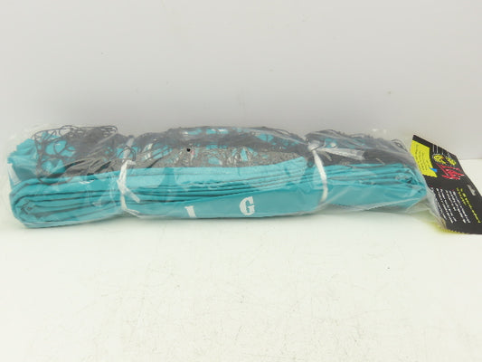IDIG High Visibility Volleyball Net Green Aqua 32' x 3' Rope Top Net Regulation