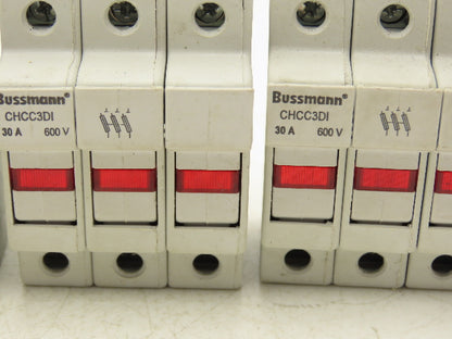 Bussmann CHCC2DI CHCC3DI CHCC Modular Fuse Holder 30A 600V 3 Pole Lot of 7