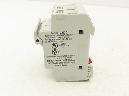 Bussmann CHCC2DI CHCC3DI CHCC Modular Fuse Holder 30A 600V 3 Pole Lot of 7