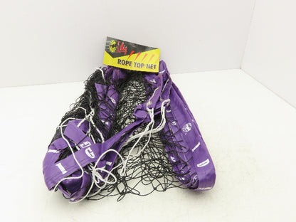 IDIG High Visibility Volleyball Net Purple 32' x 3' Rope Top Net Regulation