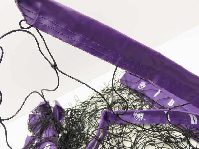 IDIG High Visibility Volleyball Net Purple 32' x 3' Rope Top Net Regulation