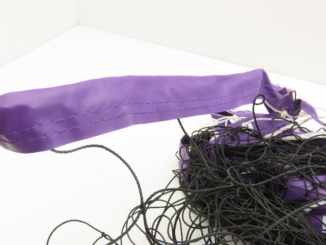 IDIG High Visibility Volleyball Net Purple 32' x 3' Rope Top Net Regulation