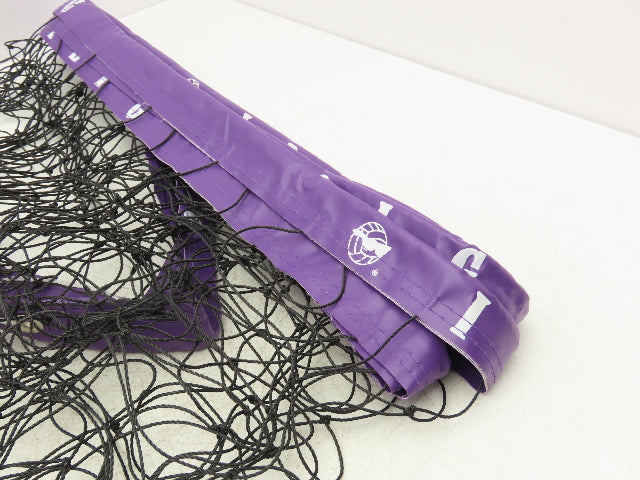 IDIG High Visibility Volleyball Net Purple 32' x 3' Rope Top Net Regulation
