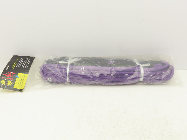 IDIG High Visibility Volleyball Net Purple 32' x 3' Rope Top Net Regulation
