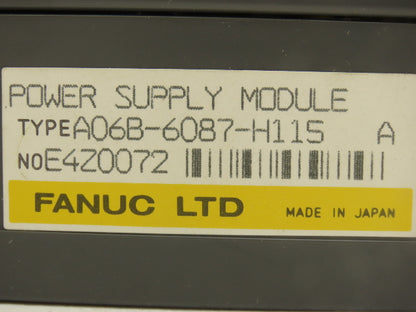 Fanuc A06B-6087-H115 Power Supply Module 325V 17.5kW Rev A