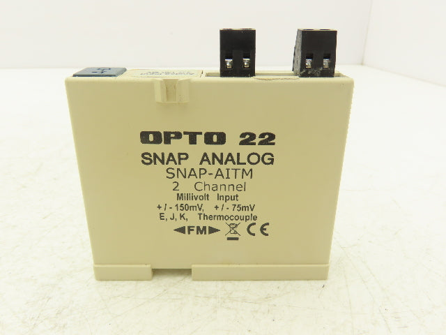 OPTO 22 SNAP-AITM Analog Input Module 2 Isolated Channel Thermocouple Type E J K