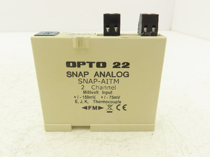 OPTO 22 SNAP-AITM Analog Input Module 2 Isolated Channel Thermocouple Type E J K