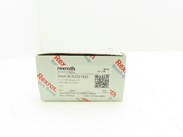 Rexroth KWD-025-SNS-C1-N-1 Linear Bearing Runner Block 25mm Rail 86.2mm Length