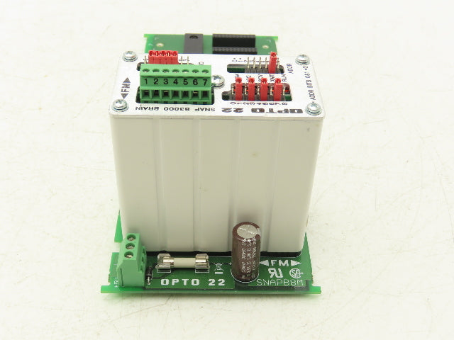 OPTO 22 SNAP B3000 I/O Processor "BRAIN" On SNAP-B8M 8 Module Mounting Rack