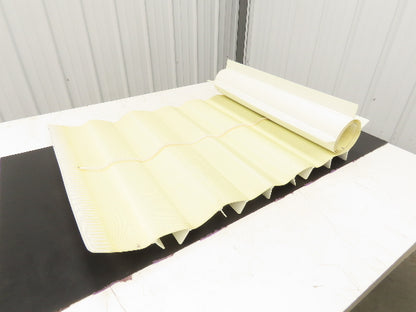 Conair CBW P-63295 Cleated Conveyor Belt 25" Width 75" Length 1.75" Cleat Height