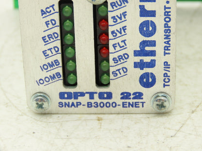 OPTO 22 SNAP-B3000-ENET Ethernet I/O Processor Brain W 12 Module Mounting Rack