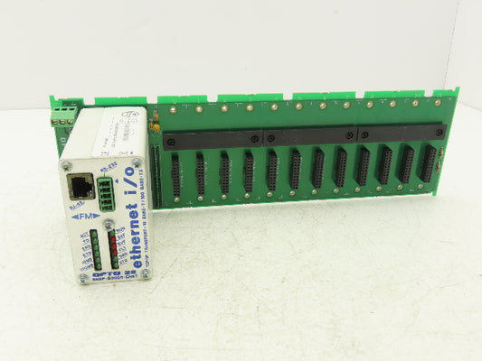 OPTO 22 SNAP-B3000-ENET Ethernet I/O Processor Brain W 12 Module Mounting Rack