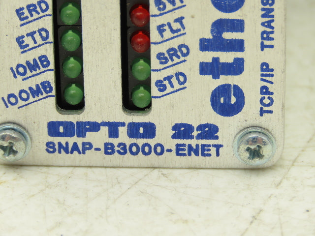 OPTO 22 SNAP-B3000-ENET Ethernet I/O Processor Brain W 8 Module Mounting Rack