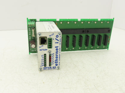OPTO 22 SNAP-B3000-ENET Ethernet I/O Processor Brain W 8 Module Mounting Rack