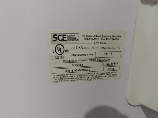 Saginaw SCE 90XM7824-2 Freestanding Electrical Enclosure 90x78x24" Dual Door