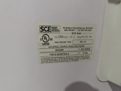 Saginaw SCE 90XM7824-2 Freestanding Electrical Enclosure 90x78x24" Dual Door