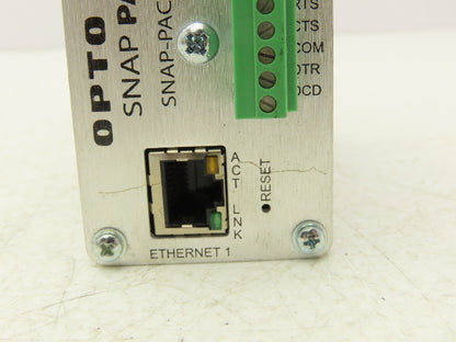 OPTO 22 SNAP-PAC-R1 Programmable Automation Controller Rack Mount w/Ethernet