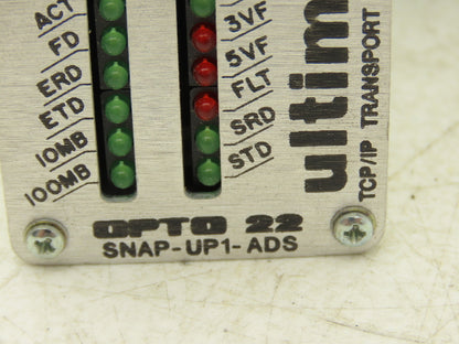 OPTO 22 SNAP-UP1-ADS Ethernet I/O Processor Brain W/8 Module Mounting Rack