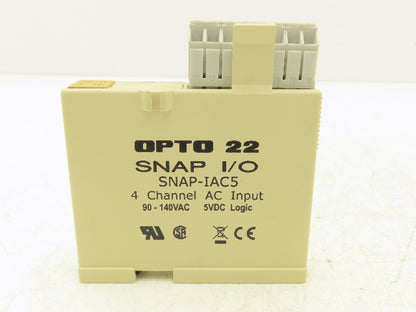 OPTO 22 SNAP-IAC5 I/O Module 4 Channel AC Input 90-140 VAC Lot of 9