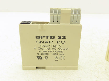 OPTO 22 SNAP-OAC5 I/O Module 4 Channel Digital Output 12-250 VAC Lot of 7
