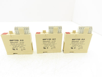OPTO 22 SNAP-ODC5SNK I/O 4 Channel Digital Output Module 5-60 VDC Lot of 3